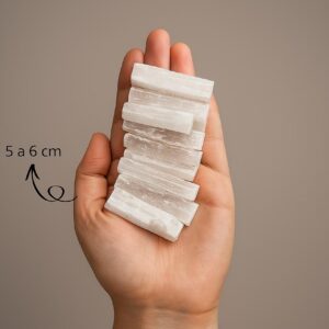 Barra de Selenita – Cristal Natural de Luz e Purificação