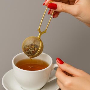 Infusor de Chá em Aço Inoxidável Premium com Alça