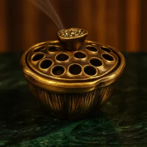 Incensário de Metal – Flor de Lótus (mini)