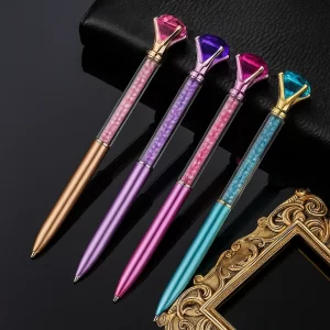 Caneta com Cristal Grande