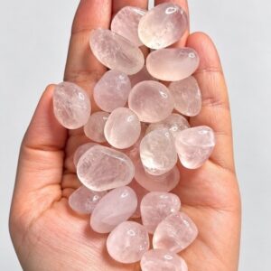 Pedra Quartzo Rosa Rolado Natural | Pedra do Amor | Unidade ou Kit 3 e 5 Pedras | Cristal Rosa