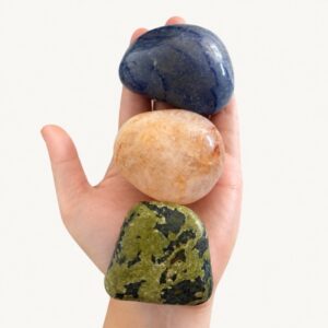 Pedras Naturais Roladas Grandes Kit de Cristais Ametista Quartzo Azul Jadeíta Quartzo Leitoso Calcita Laranja