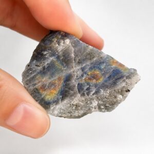 Labradorita Bruta Natural Pedra Cristal com Reflexos Azulados Proteção Intuição Energia Espiritual