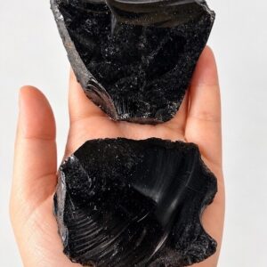 Obsidiana Negra Bruta Natural | Pedra de Proteção Energética Aterramento Limpeza Cristal Natural