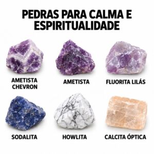 Pedra Natural Bruta – Rubi Zoisita, selenita, hematita, Fluorita Lilás, Jaspe, Obsidiana, Ametista, Quartzo e Mais