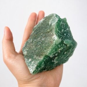 Quartzo Verde Bruto Natural Pedra Grande 464 gramas Cristal Energia Prosperidade