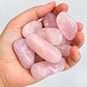 Pedra Quartzo Rosa Rolado Natural | Pedra do Amor | Unidade ou Kit 3 e 5 Pedras | Cristal Rosa