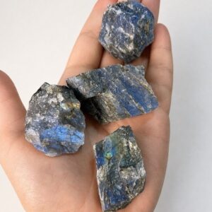 Labradorita Bruta Natural Pedra Cristal com Reflexos Azulados Proteção Intuição Energia Espiritual