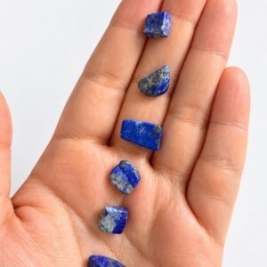 Lápis Lazúli Mini Natural Rolado 0,5 a 1 cm | Pedra da Intuição Sabedoria Proteção Espiritual | Unidade