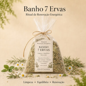 Banho 7 Ervas | Ritual de Renovação Energética | Ervas Naturais para Equilíbrio e Relaxamento