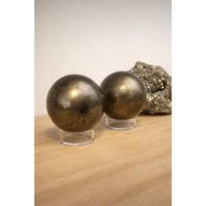 Esfera de Pirita Natural 350 GRAMAS | Pedra da Prosperidade e Proteção | Cristal Energético Premium Decorativo