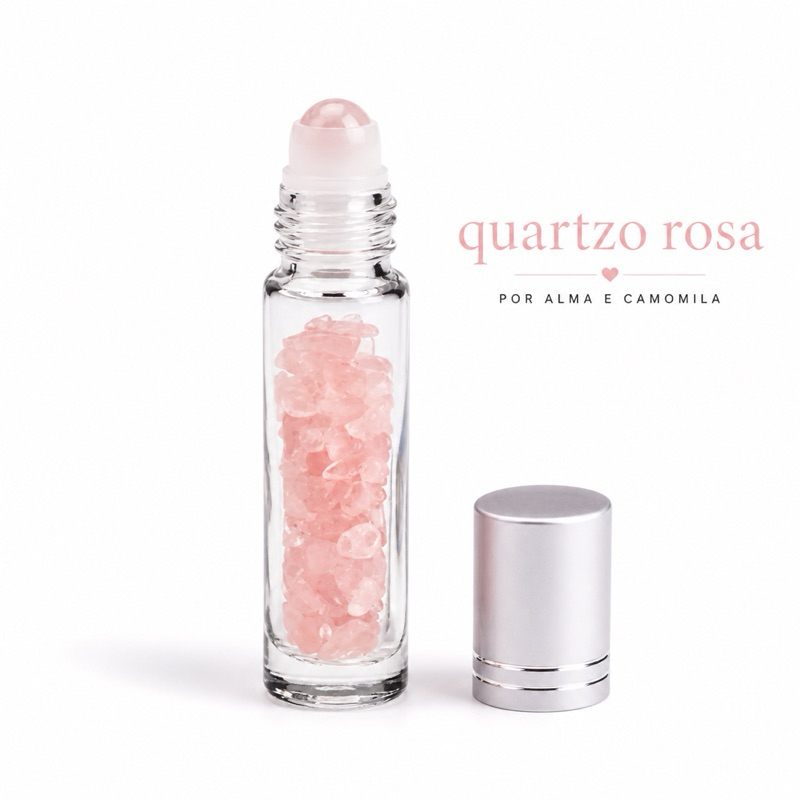 Óleo Essencial Roll-on Quartzo Rosa com Gerânio 10ml - Amor Próprio e Equilíbrio Emocional Descriçã - Imagem 6