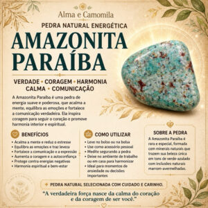 Amazonita Paraíba Natural Pedra Rolada Cristal Natural Mineral para Coleção Decoração e Meditação