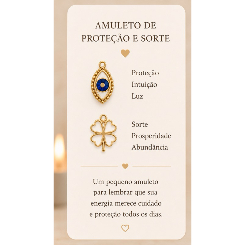 Amuleto de Proteção e Sorte Olho Grego com Trevo ou Ferradura Sal Grosso Artesanal - Imagem 5