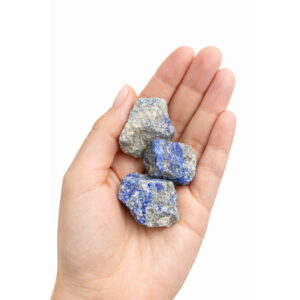 3 Pedras Brutas Lápis Lazúli 20g A 30g 100% Natural Autêntica