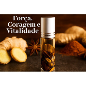 Roll-on de oleo essencial Gengibre E Pedra Olho De Tigre 10ml Aromaterapia Energia Coragem Foco Disposição – Rollon