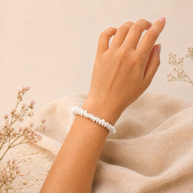 Pulseira de Cascalho de Pedra Natural | Ametista, Quartzo Rosa, Citrino, Ágata, Fluorita e Mais - Imagem 3