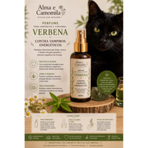 Verbena 60ml de bolsa | Perfume Energético para Corpo e Ambiente 60ml | Ritual de Bem-Estar e Autocuidado