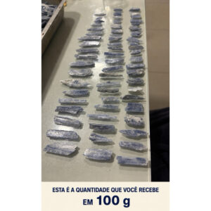 Cianita Azul Bruta 100g Pedra Natural Cristal 2 a 5cm Reiki Decoração
